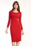 Elegant Fitted Dress with Back Slit for Every Occasion