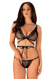 Charming Two-Piece Lingerie Set with Bow Detail