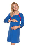 Maternity Nightgown with Breastfeeding Function & Snap Closure