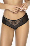 Elegant Lace-Trimmed Mesh Panties with Tulle Accents