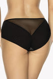 Elegant Lace-Trimmed Mesh Panties with Tulle Accents