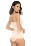 Elegant Lace-Trimmed Blouse with Adjustable Straps