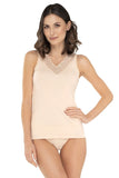 Elegant Lace-Trimmed Blouse with Comfortable Neckline