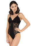 Sensual Black Lace Bodysuit with Adjustable Straps