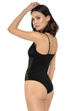 Sensual Black Lace Bodysuit with Adjustable Straps