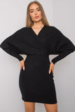 Black Long Sleeve Knit Dress for Women - Versatile Style