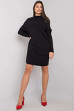 Chic Black Knit Dress with Long Sleeves for Any Occasion