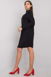 Chic Black Knit Dress with Long Sleeves for Any Occasion