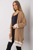 Unbuttoned Knit Cardigan in Soft Camel Blend