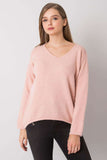 Light Pink Oversized Sweater with Long Sleeves