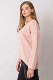 Light Pink Oversized Sweater with Long Sleeves