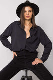 Black Long Sleeve Buttoned Women's Shirt