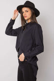 Black Long Sleeve Buttoned Women's Shirt