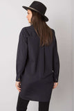 Black Long Sleeve Buttoned Women's Shirt