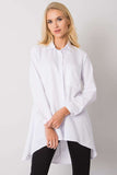 Longer Back White Buttoned Shirt for Any Occasion