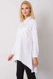 Longer Back White Buttoned Shirt for Any Occasion