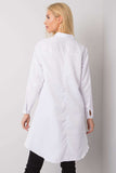 Longer Back White Buttoned Shirt for Any Occasion