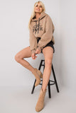 Dark Beige Oversize Warm Hoodie for Everyday Comfort