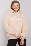 Beige Hooded Sweatshirt for Everyday Comfort