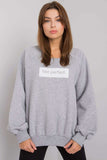 Grey Long Sleeve Hooded Sweatshirt for Everyday Wear