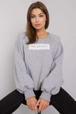 Grey Long Sleeve Hooded Sweatshirt for Everyday Wear