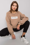 Beige Cotton Hooded Sweatshirt for Everyday Comfort