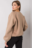 Beige Cotton Hooded Sweatshirt for Everyday Comfort
