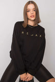 Black Long Sleeve Hooded Sweatshirt for Everyday Wear