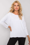 Elegant White Cotton Blouse with 3/4 Sleeves for Women