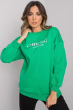 Simple Long Sleeve Sweatshirt with Front Inscription