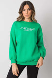 Simple Long Sleeve Sweatshirt with Front Inscription