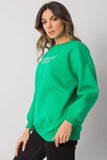 Simple Long Sleeve Sweatshirt with Front Inscription