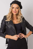 Elegant Black Rhinestone and Pearl Women's Cap
