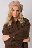 Rhinestone & Pearl-Embellished Dark Beige Ladies Cap