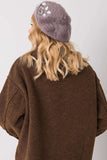 Elegant Dark Purple Beret with Crystal Accents