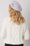 Elegant Light Purple Beret with Crystal Accents