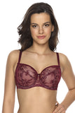 Elegant Mesh Embroidered Sensual Bra with Underwire