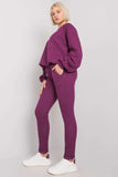 Quilted Tracksuit Set: Sweatshirt & Trousers with Pockets