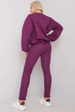 Quilted Tracksuit Set: Sweatshirt & Trousers with Pockets