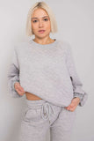 Quilted Sweatshirt and Trousers Tracksuit Set