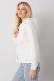 Quilted Hooded Zip-Up Sweatshirt without Pockets