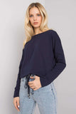 Straight Cut Long Sleeve Blouse with Bottom Tie