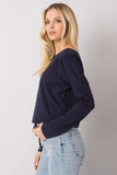 Straight Cut Long Sleeve Blouse with Bottom Tie