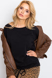 Straight Cut Long Sleeve Blouse with Bottom Tie