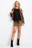 Straight Cut Long Sleeve Blouse with Bottom Tie
