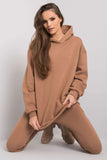 Cozy Hooded Sweatshirt and Straight Leg Sweatpants Set