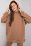 Cozy Hooded Sweatshirt and Straight Leg Sweatpants Set
