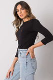 Straight Cut Blouse with 3/4 Sleeves and Pocket Detail
