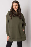 Long Cut Hooded Sweatshirt with Kangaroo Pocket