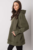 Long Cut Hooded Sweatshirt with Kangaroo Pocket